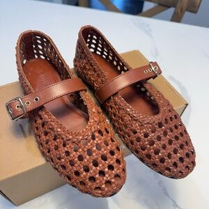 Madewell The Remy Chestnut Woven Flats